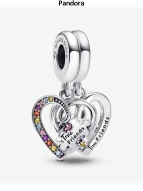Pandora Puzzle Piece Spilttable Necklace Set